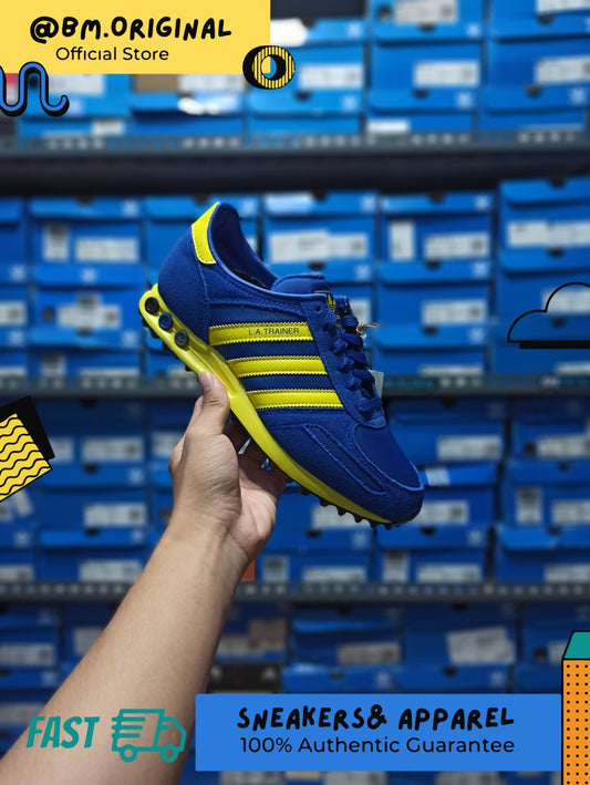 Adidas LA Trainer OG Blue Yellow CW STOCKHOLM Exclusive ORIGINAL