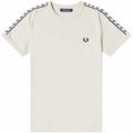 Fred Perry Taped Ringer Tee Ecru White M6347