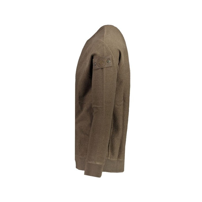 Stone Island Ghost Piece Fleece Sweatshirt Military Green