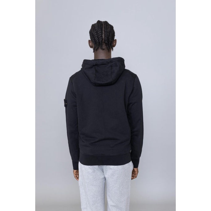 Stone Island Zip Hoodie Sweatshirt Black ORIGINAL 761564251 V0029