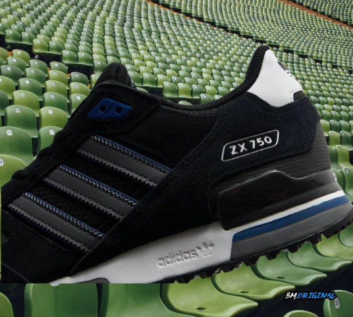 Adidas ZX 750 Black Grey Blue Exclusive ORIGINAL