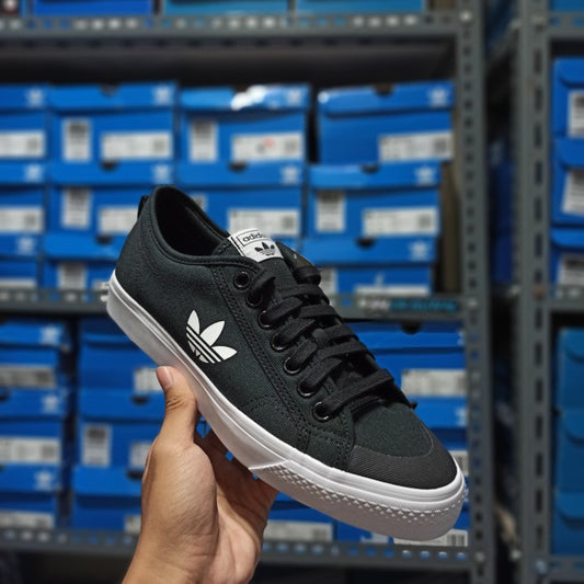 Adidas Nizza Trefoil Black White
