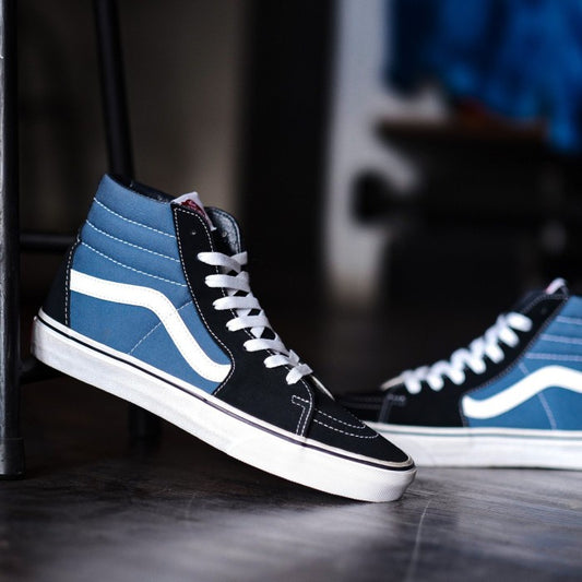 Vans Sk8 Hi Classic Navy White Global Market ORIGINAL