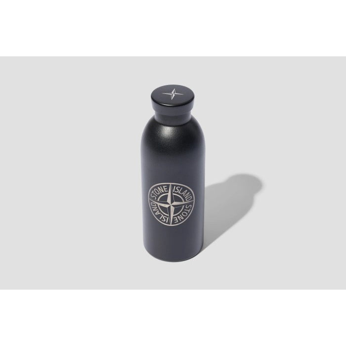 Stone Island Logo Printed Water Bottle Black ORIGINAL 761595776 V0029