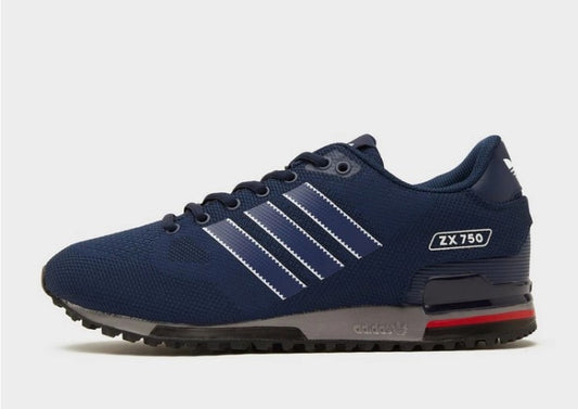 Adidas ZX 750 Deep Navy Indigo Red Black Stripes Exclusive