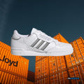 Adidas Continental 80 White Silver Metallic Grey Three ORIGINAL S42626