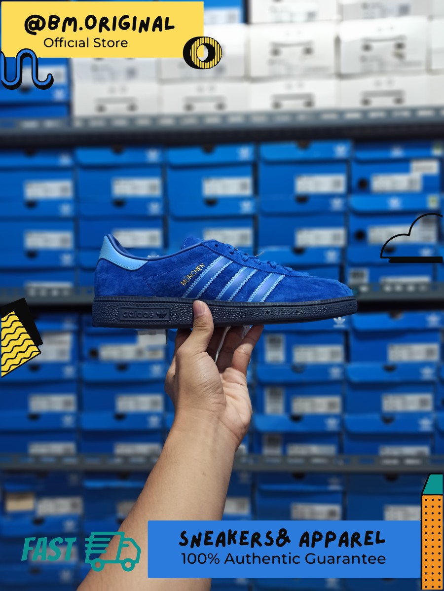 Adidas Munchen All Blue Bliss Turqoise Exclusive ORIGINAL