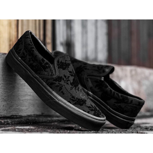 Vans Slip On Flocked Rose Black/Black ORIGINAL