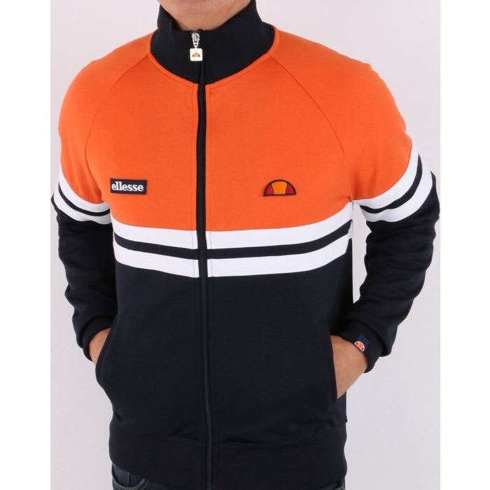 ELLESSE RIMINI TRACK TOP NAVY ORANGE 80s Casual ORIGINAL