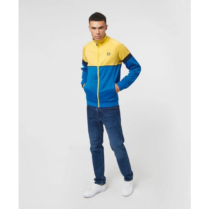 Sergio Tacchini Orion Tracktop Yellow Blue Black Exclusive ORIGINAL