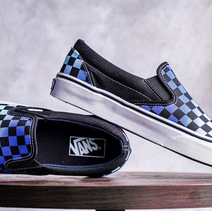 Vans Slip On Checkerboard Gradient Blue