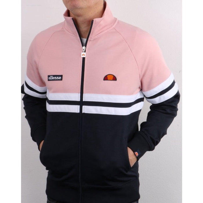 ELLESSE RIMINI TRACK TOP NAVY PINK 80s CASUAL ORIGINAL