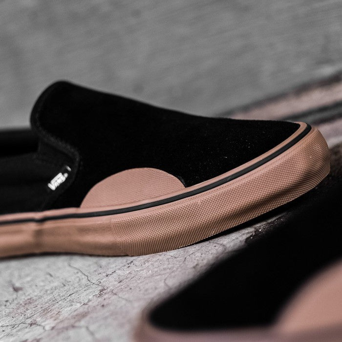 Vans Slip On Pro Black Suede Gum Sole ORIGINAL