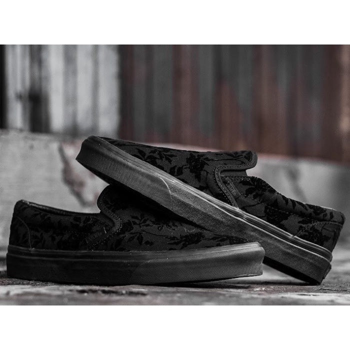 Vans Slip On Flocked Rose Black/Black ORIGINAL