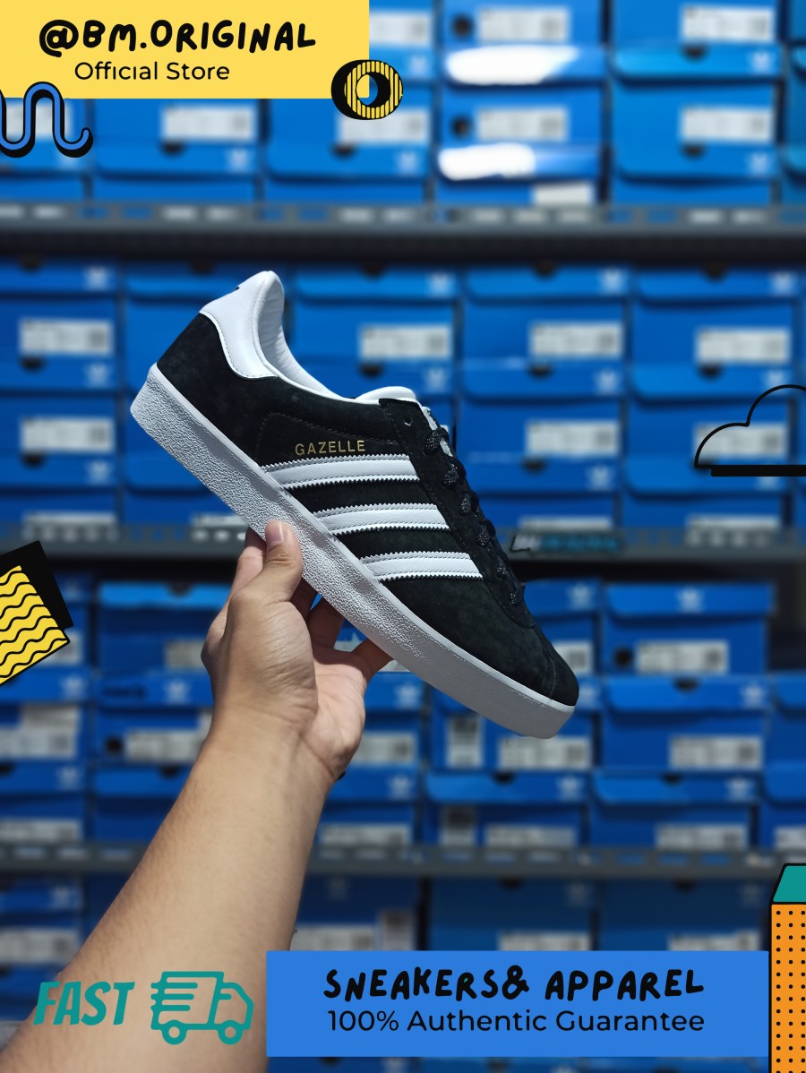 Adidas Gazelle 85 Black Core Black White Metallic ORIGINAL FZ5594 â BM STORE ORIGINAL FOOTWEAR