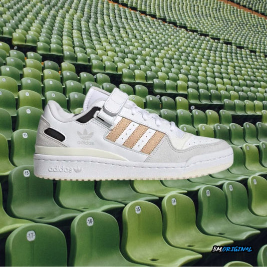 Adidas Forum Low White Magic Beige Core Black ORIGINAL GW7107