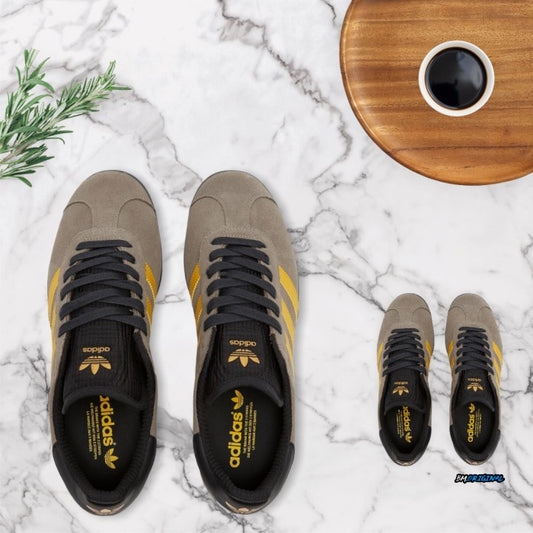 Adidas Gazelle OG Gray Yellow Black Exclusive ORIGINAL