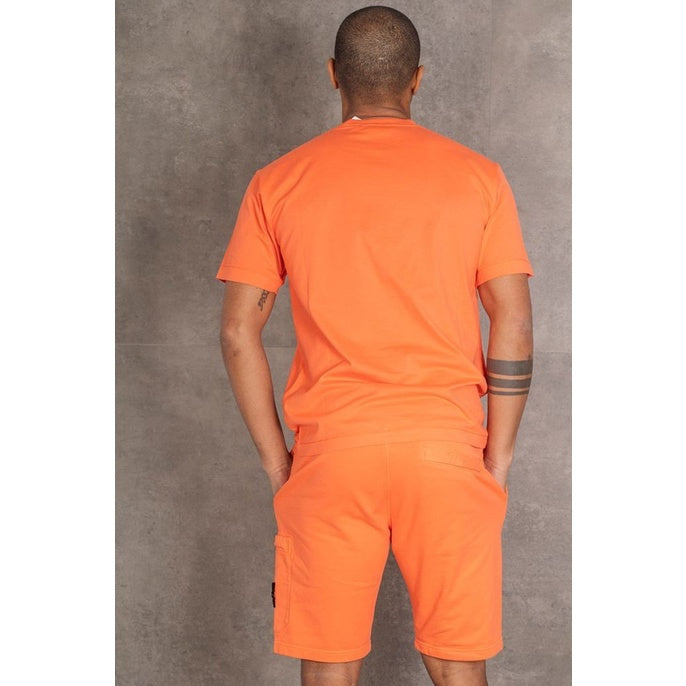 Stone Island T-shirt Logo Orange 24113 60/2 V0032 ORIGINAL