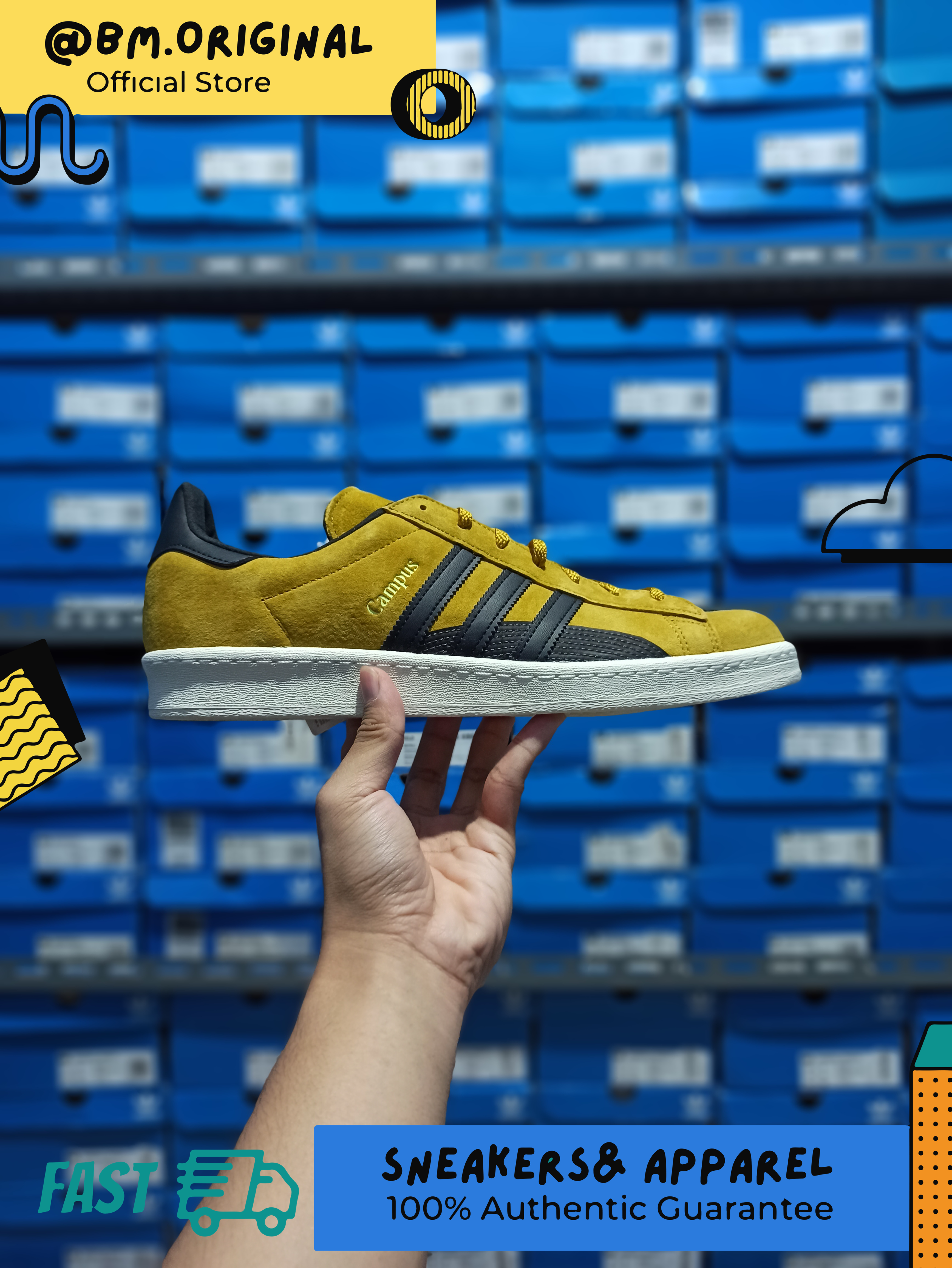 Adidas Campus 80s Pantone Core Black Off White GY4594