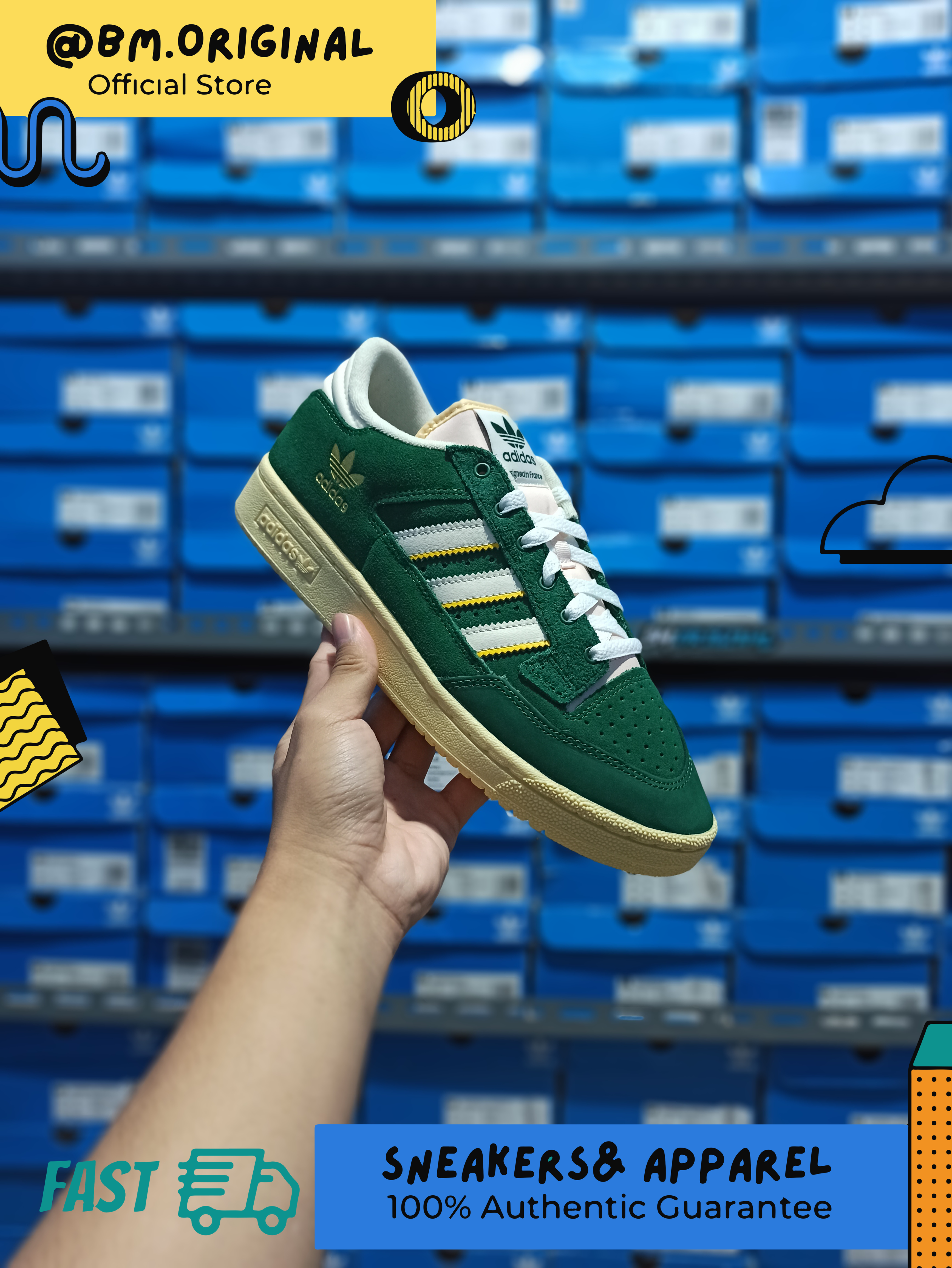 Adidas Centennial 85 Low College Green Cream FZ5880