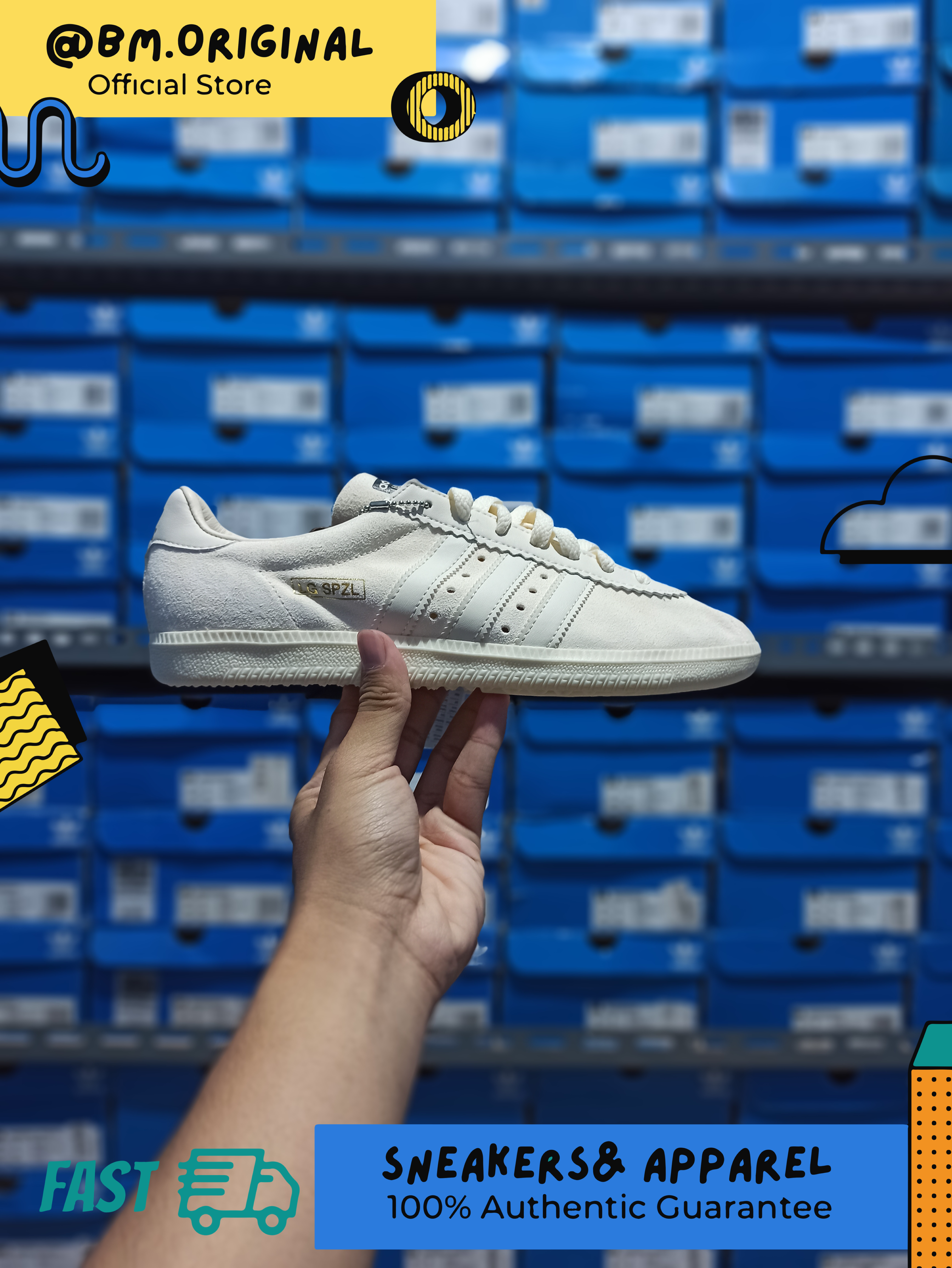 Adidas Liam Gallagher SPZL LG SPZL Chalk White ORIGINAL EE8789