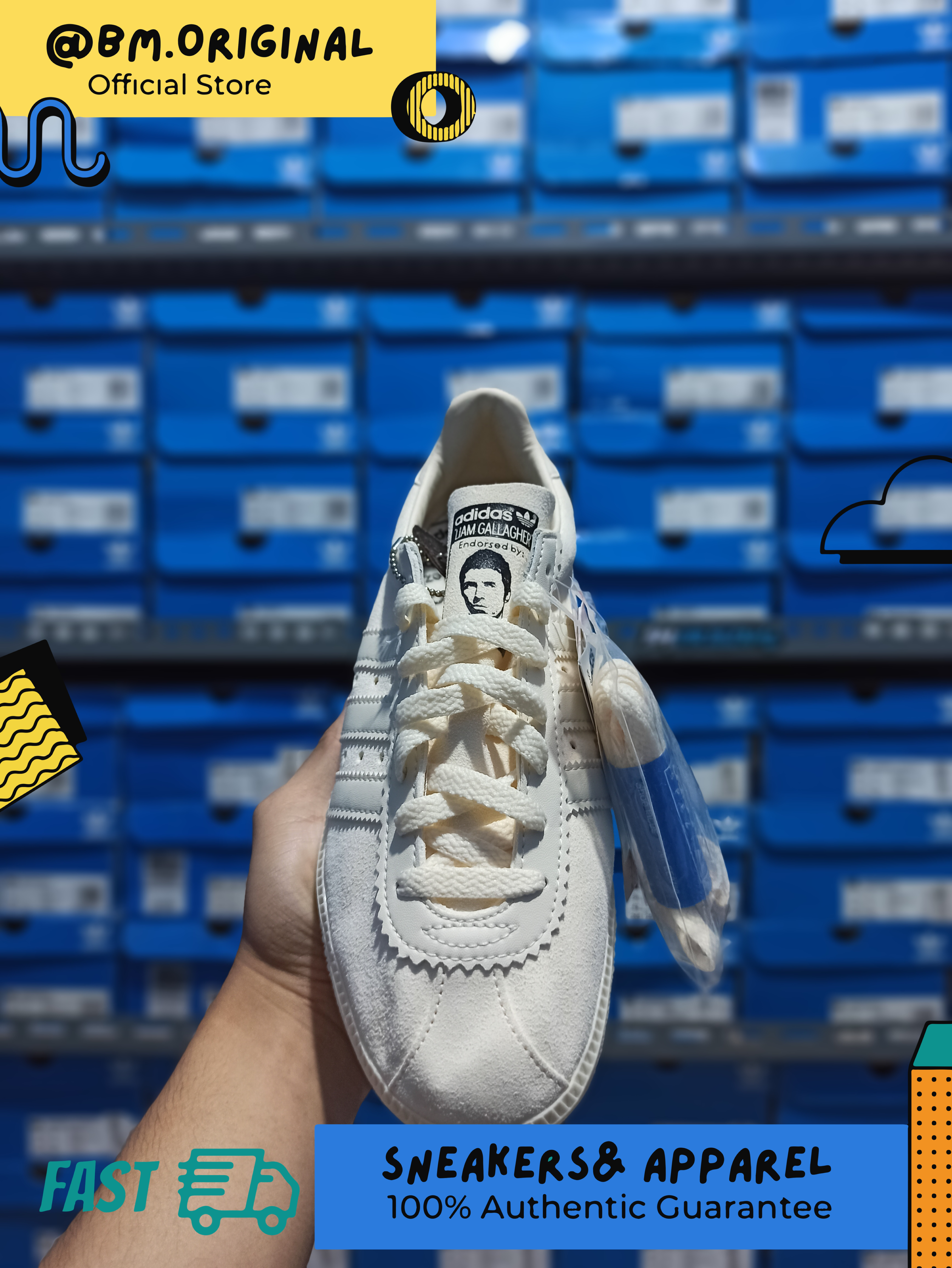 Adidas Liam Gallagher SPZL LG SPZL Chalk White ORIGINAL EE8789