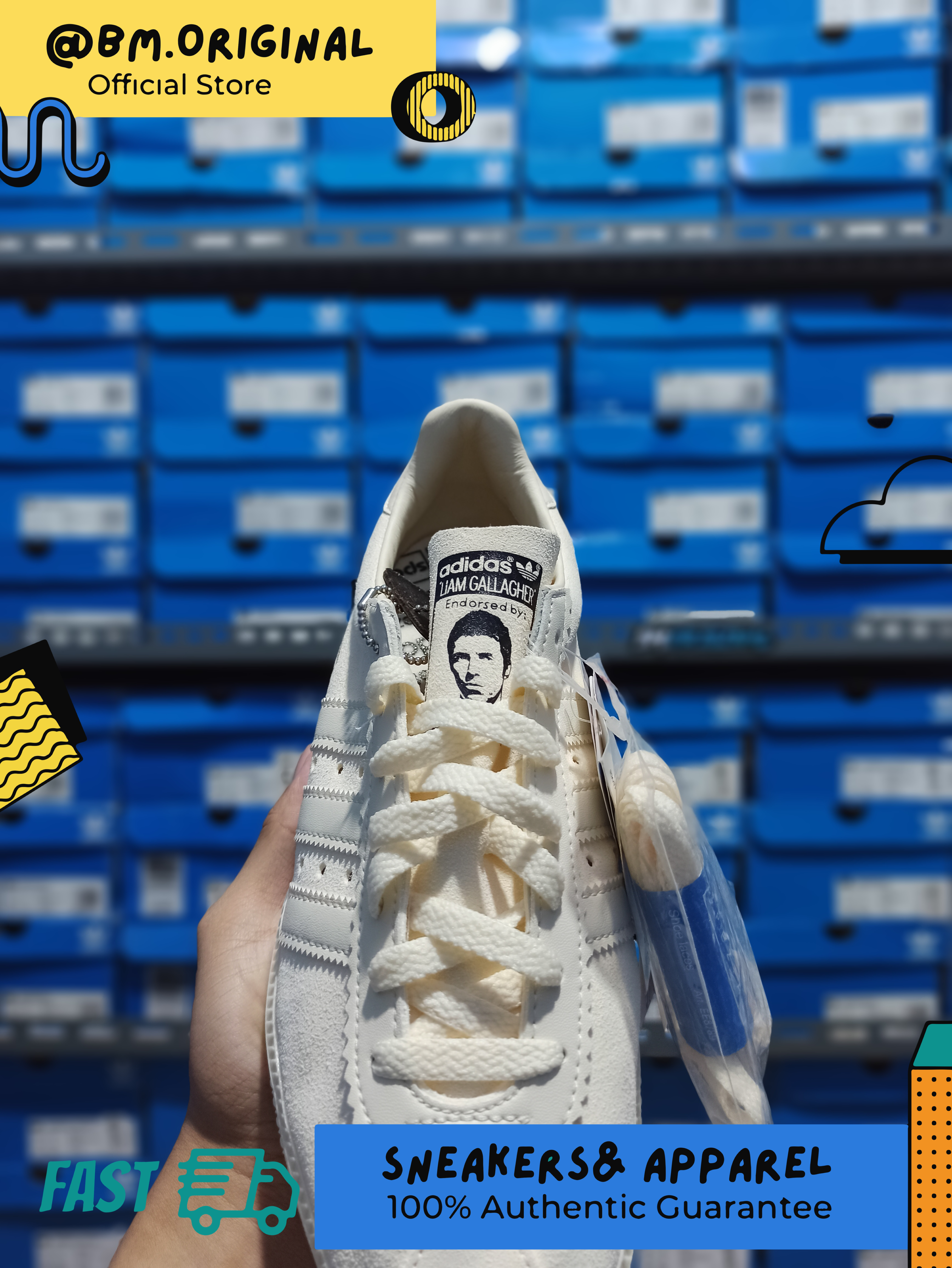 Adidas Liam Gallagher SPZL LG SPZL Chalk White ORIGINAL EE8789