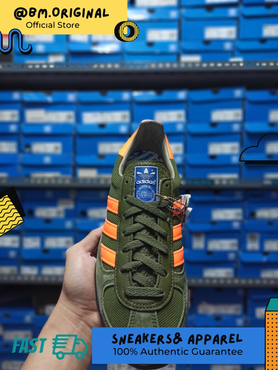 Adidas Barrowland SPZL Dust Green Signal Orange Navy ORIGINAL GY3069
