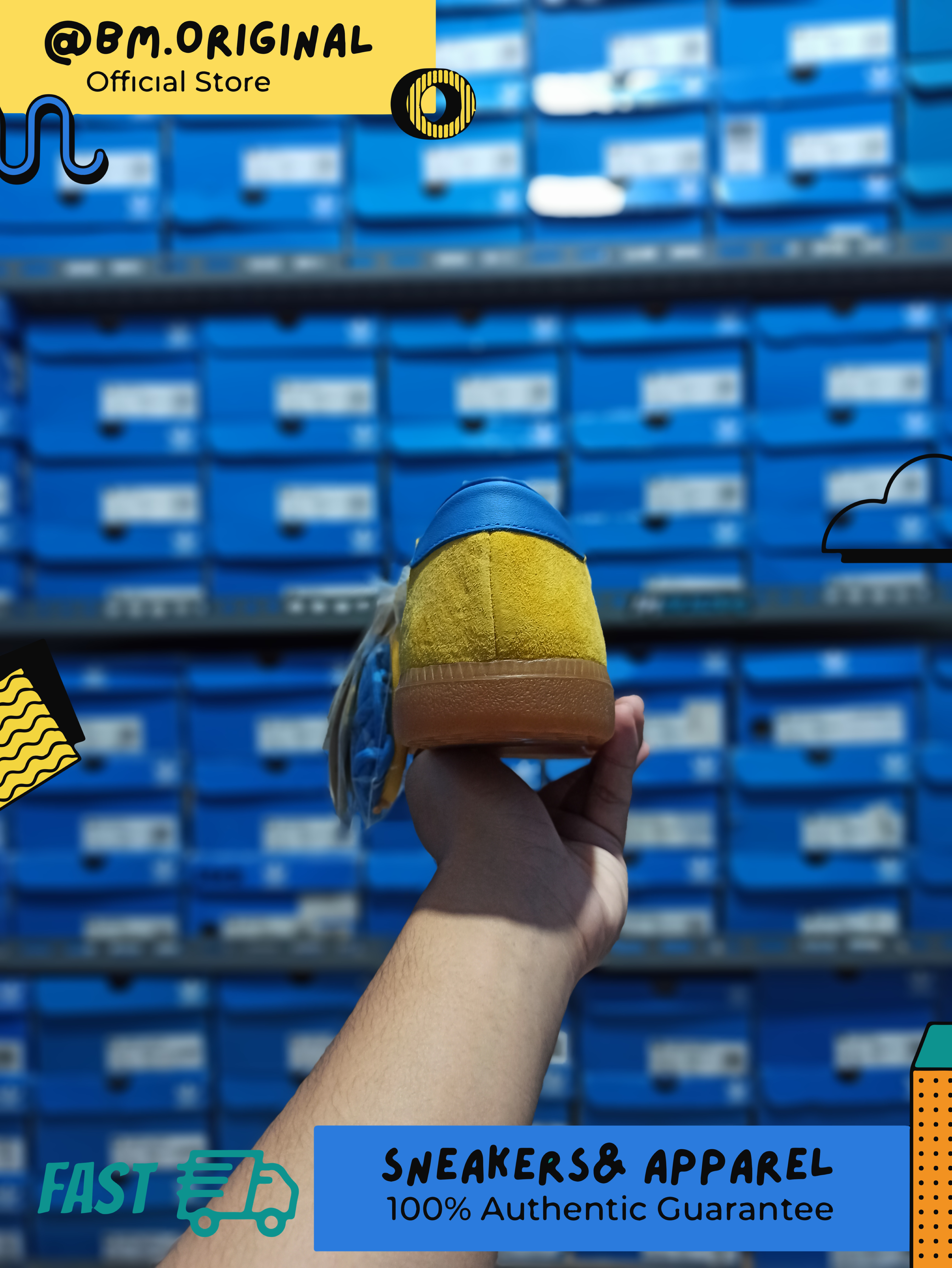 Adidas Malmo City Series Gold Blue ORIGINAL EE5725