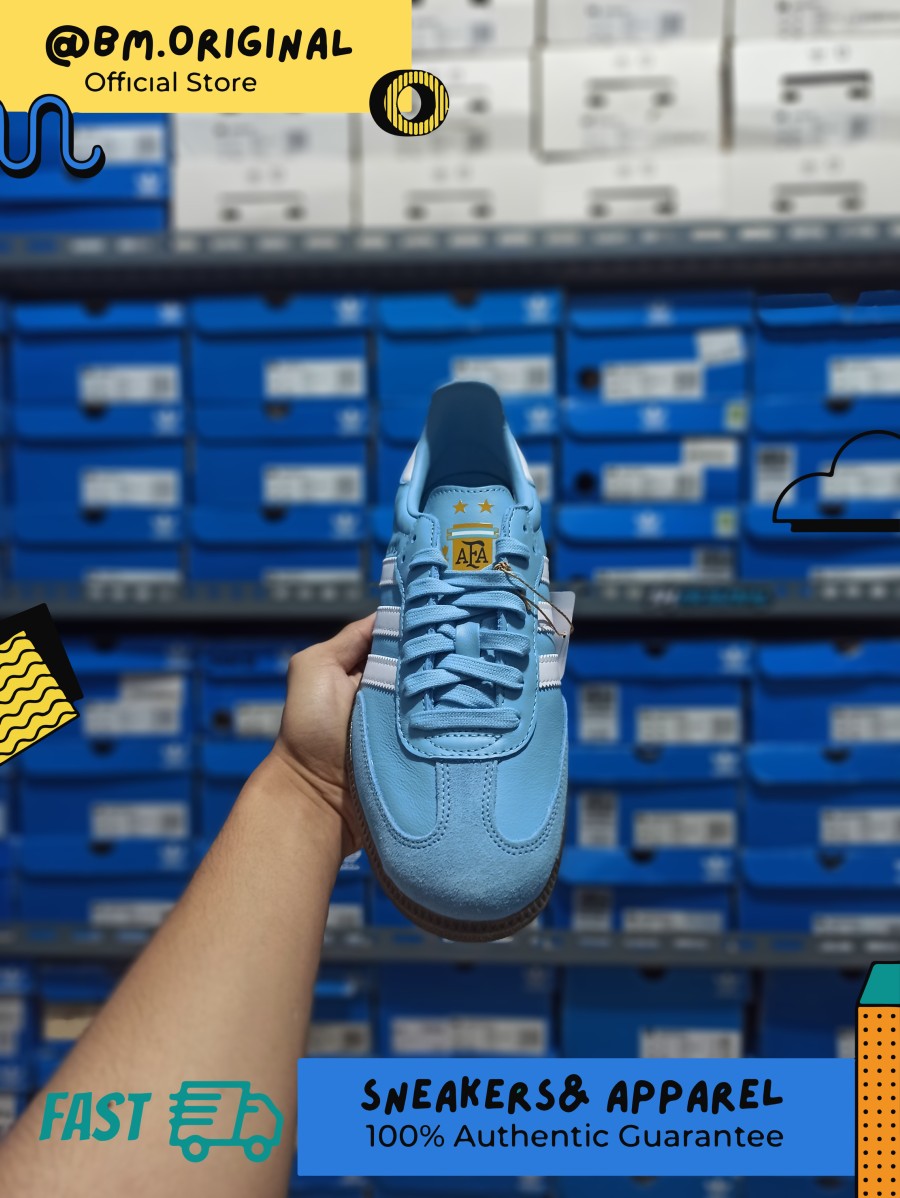 Adidas Samba Argentina Blue White Multicolor ORIGINAL HQ7037