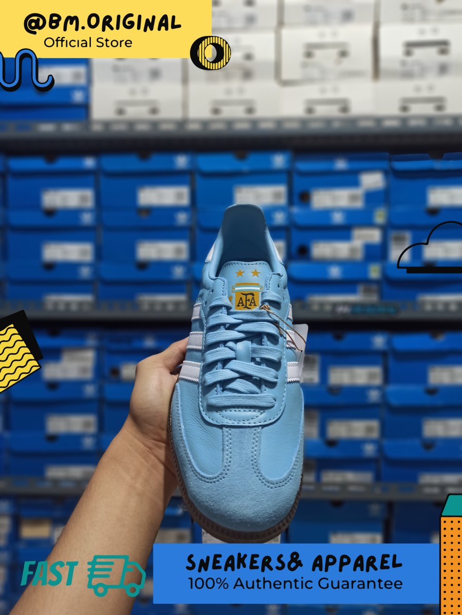 Adidas Samba Argentina Blue White Multicolor ORIGINAL HQ7037