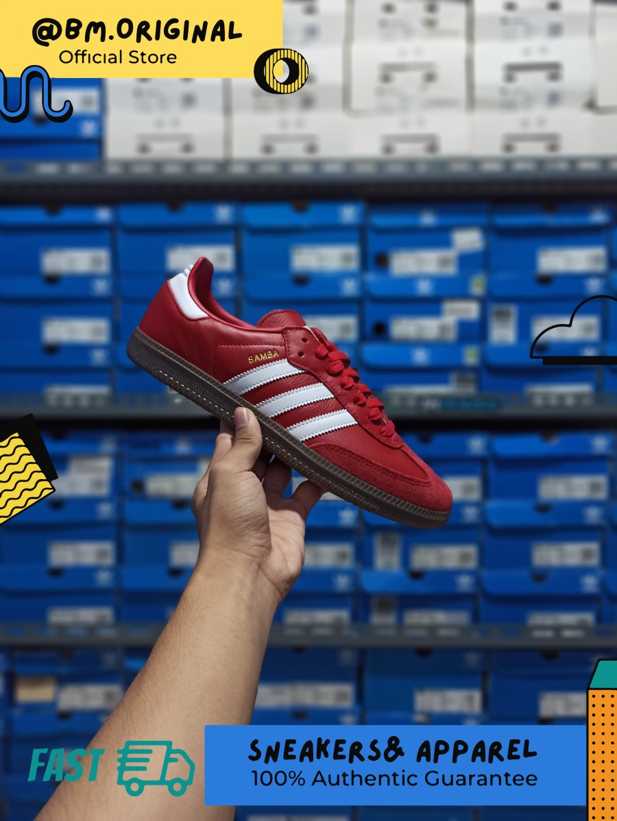 Adidas Samba Arsenal Team Power Red 2 Cloud White Gum ORIGINAL HQ7033 – BM  STORE ORIGINAL FOOTWEAR