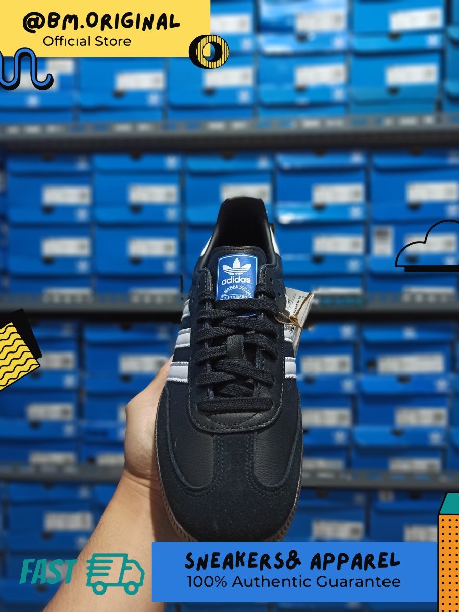 Adidas Samba OG Core Black Cloud White Gum B75807 – BM STORE ORIGINAL  FOOTWEAR