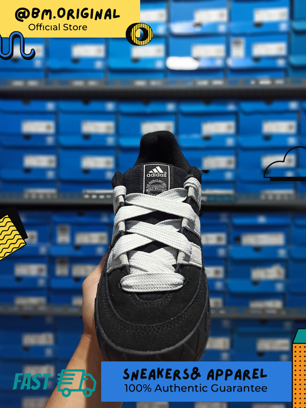 Adidas Adimatic Core Black Crystal White Gum 3 HQ6900