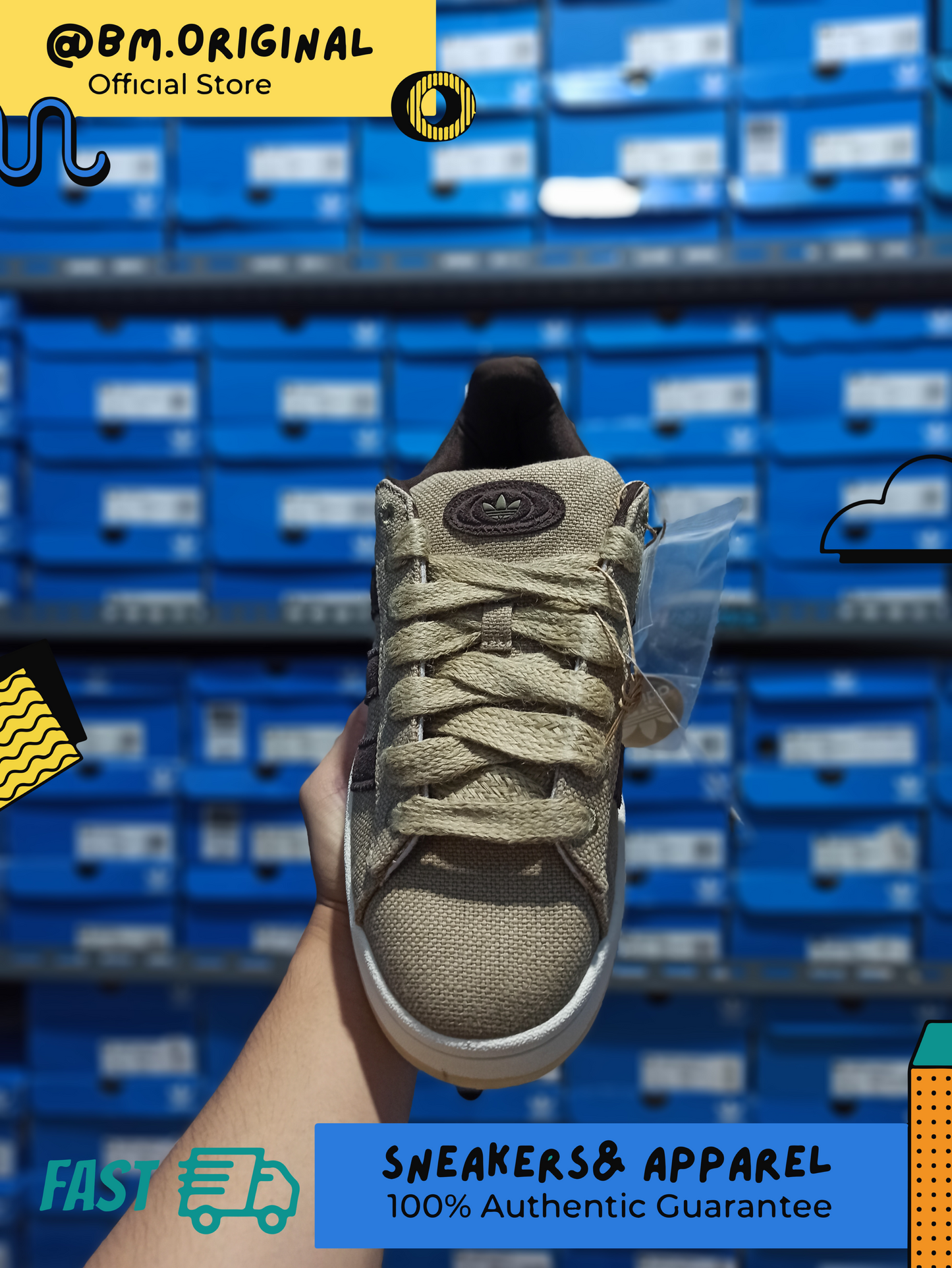 Adidas Campus 00s TKO Hemp Dark Brown Off White HP6538