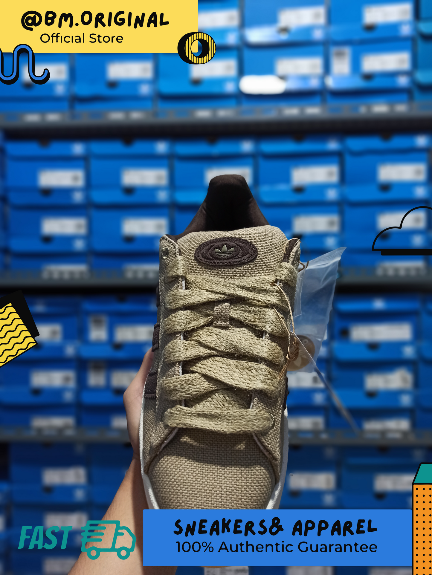 Adidas Campus 00s TKO Hemp Dark Brown Off White HP6538