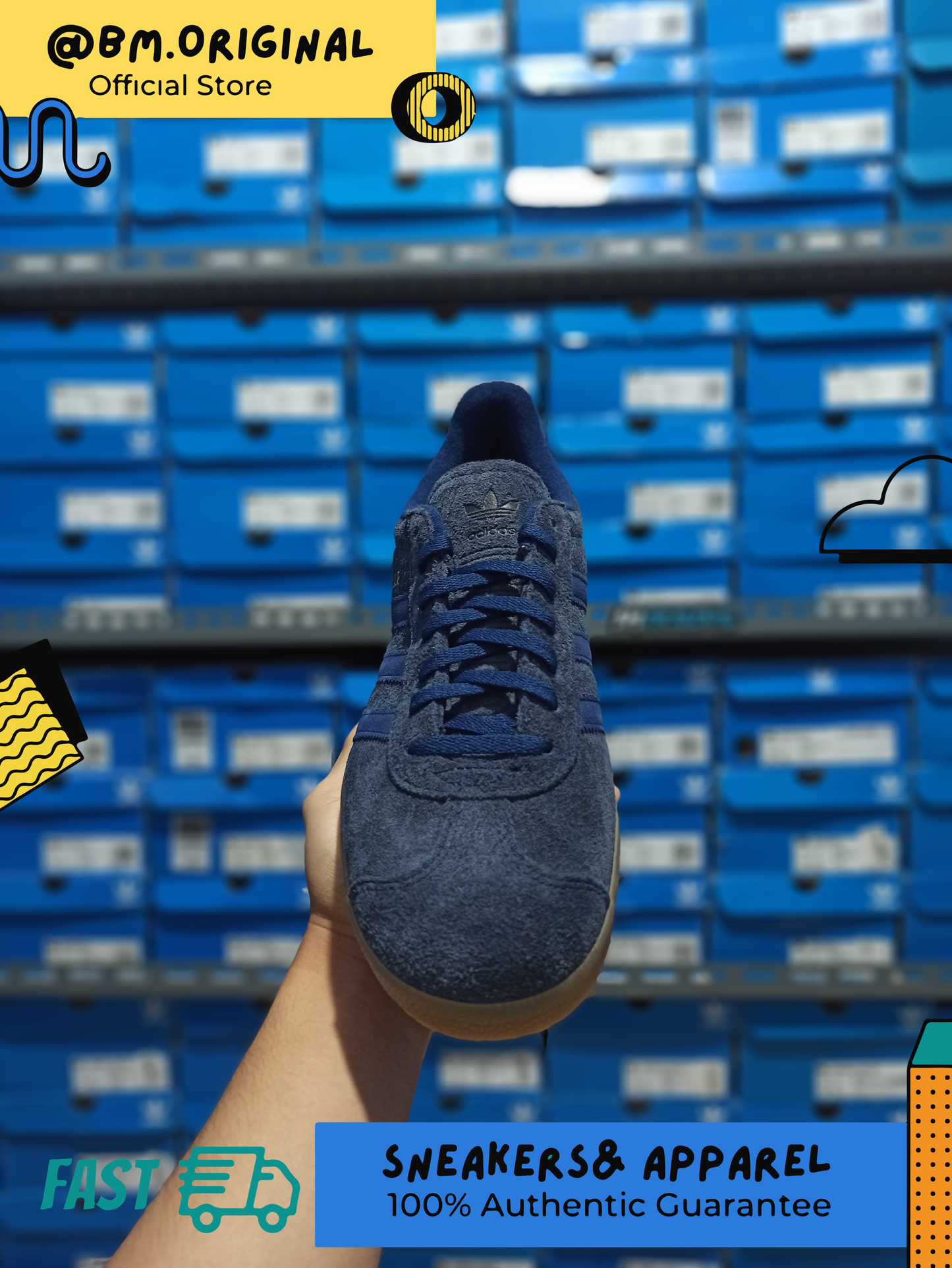 Adidas Gazelle Legend Ink Dark Blue Gumsole GY7369