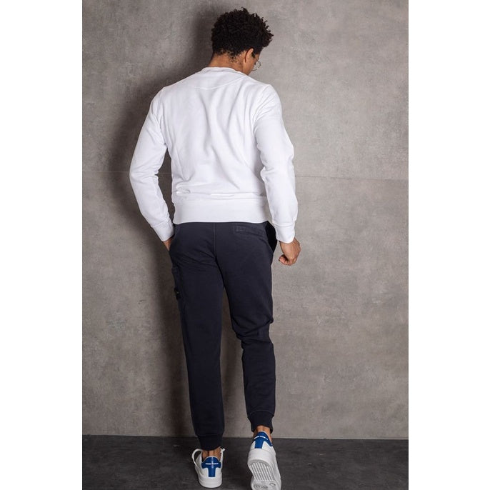Stone Island Sweatshirt 63051 Garment Dyed White ORIGINAL