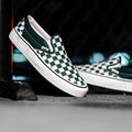 Vans Slip ON Classic Checkerboard Bistro Green / White ORIGINAL