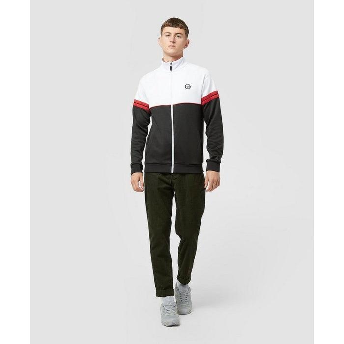 Sergio Tacchini Orion Tracktop White Black Red Exclusive ORIGINAL