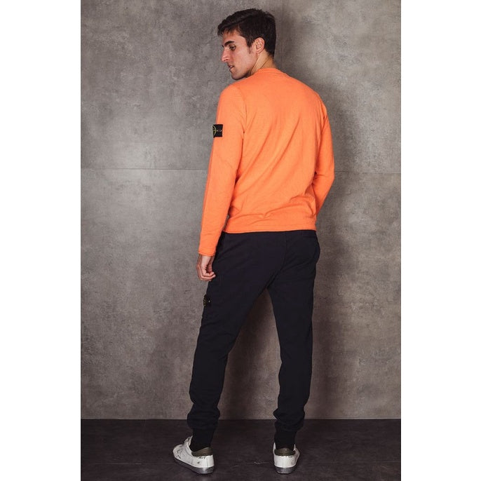 Stone Island 502B0 Orange Sweater ORIGINAL