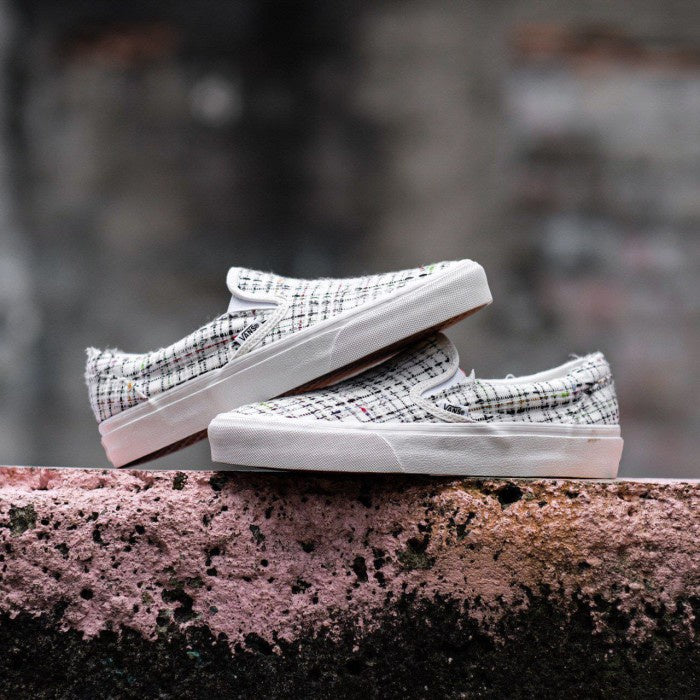 Vans Slip ON Classic Woven Plaid White ORIGINAL