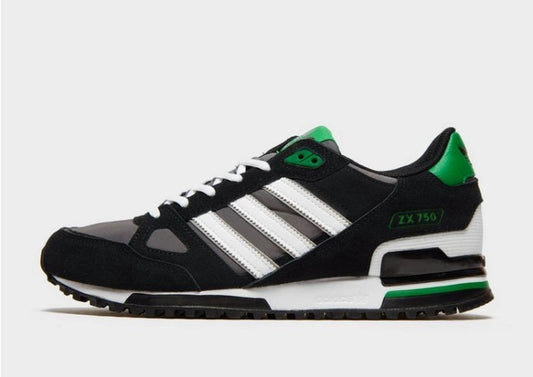 Adidas ZX 750 Black White Green Exclusive ORIGINAL
