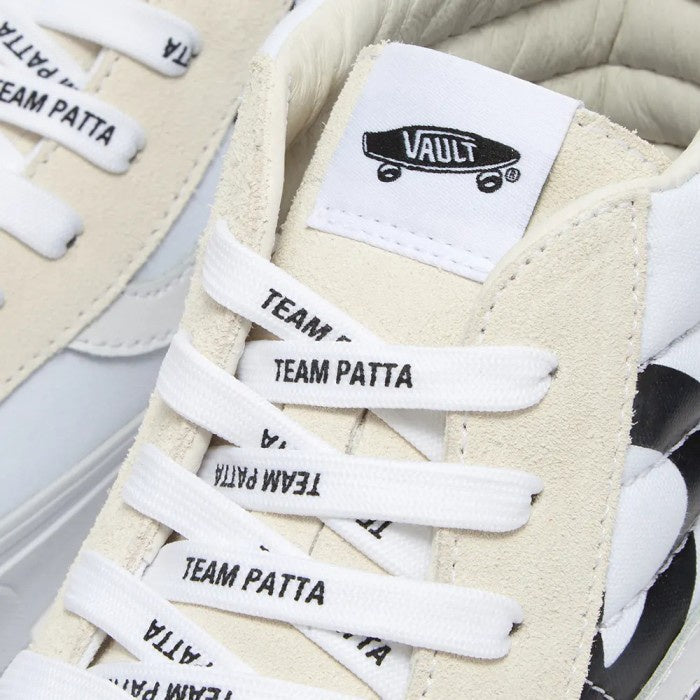 VANS VAULT X PATTA UA SK8-HI REISSUE LXWHITE BLACK VN0A4BVH5WW