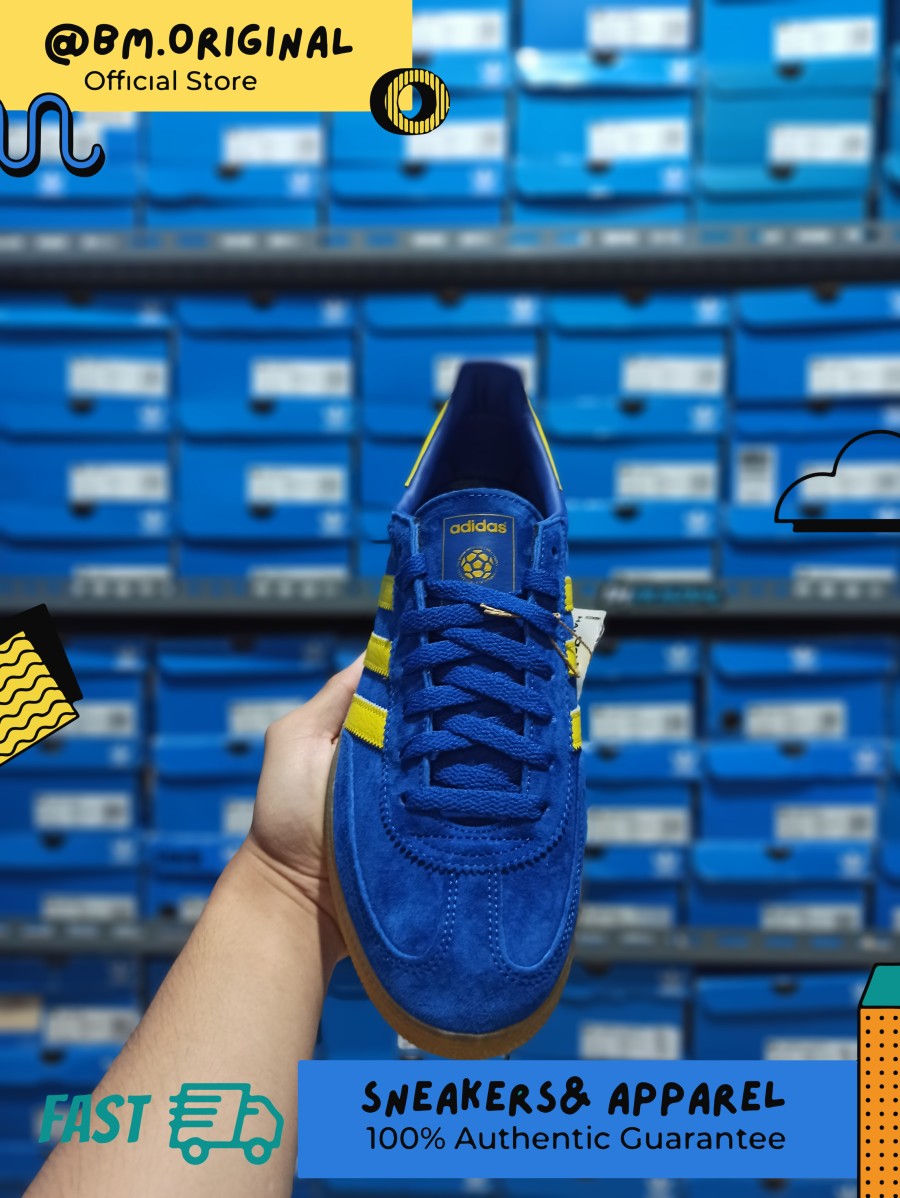 Adidas Handball Spezial Blue Yellow CW Stockholm Exclusive
