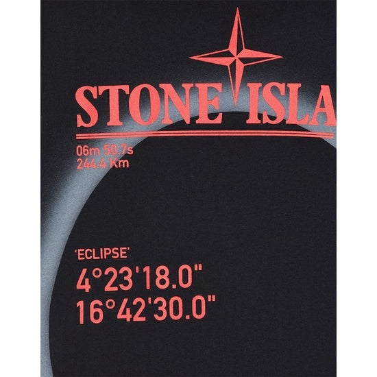 Stone Island 2NS97 30/1 T-shirt Cotton Jersey Black ORIGINAL