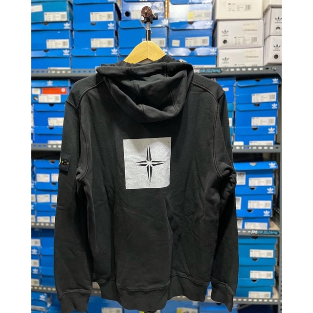 Stone Island Stencil Printed Black Hooded ORIGINAL 741565894
