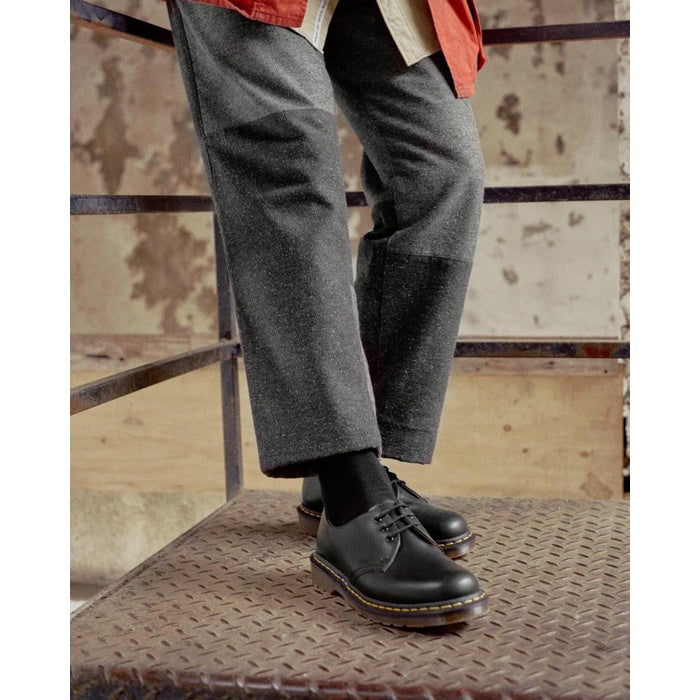 Dr Martens Vintage 1461 Black Quilon Made In England ORIGINAL 12877001