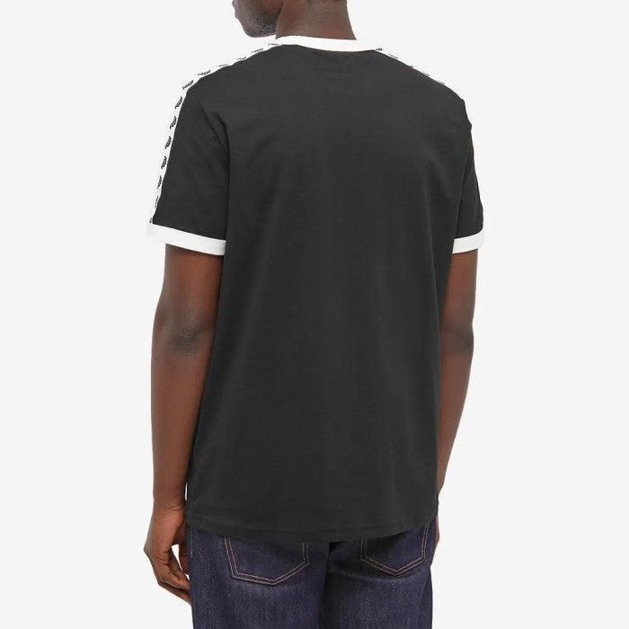 FRED PERRY TAPED RINGER TEE BLACK M6347