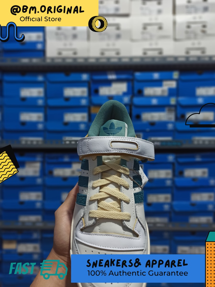 Adidas Forum 84 Low White Wild Teal ORIGINAL GX4536